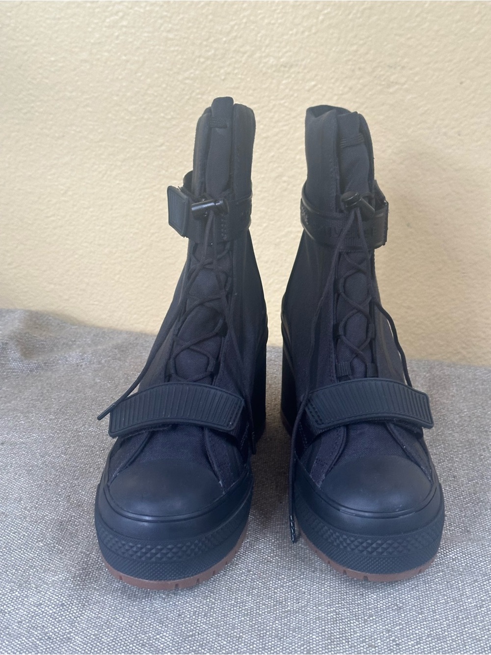 Converse All Star GR82 Extra-High Platform Utility Heeled Boot Black NWOT 9 - Picture 6 of 11